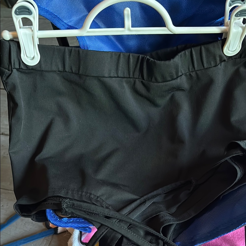 Black High-Waisted shorts or under skirt Bottoms